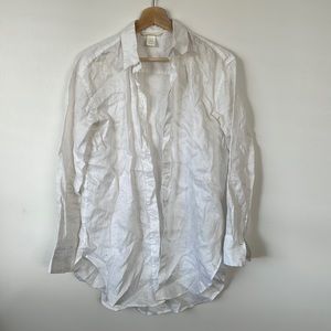 HM long linen shirt